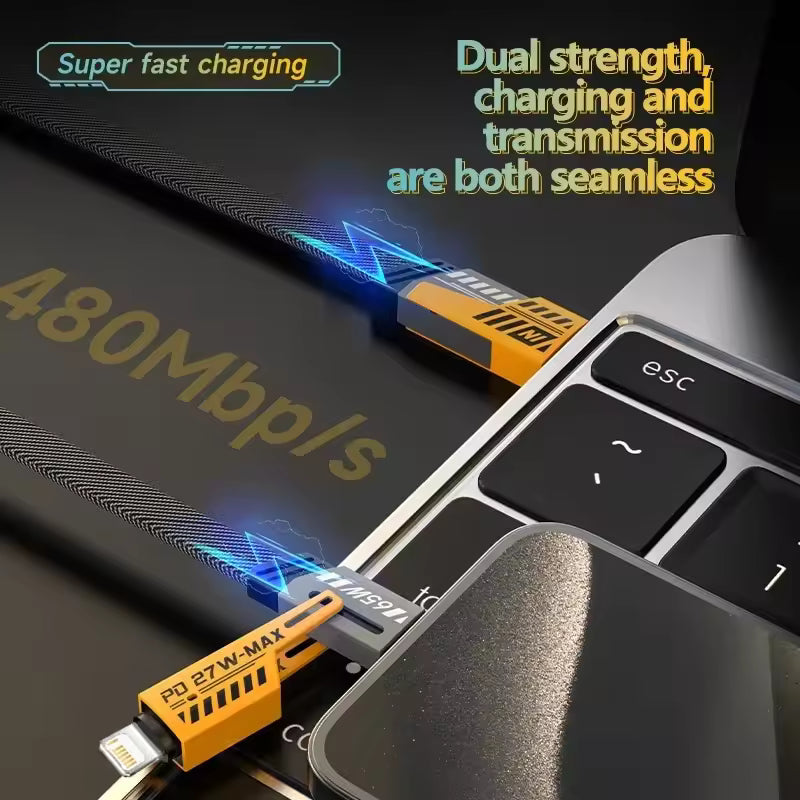 4-in-1 Fast Charging Car Cable